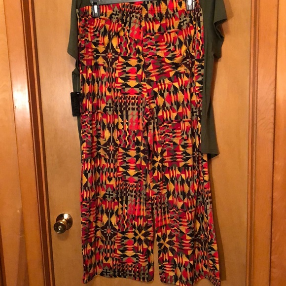 AFRICAN PRINT PANT SET NWT - Picture 3 of 3